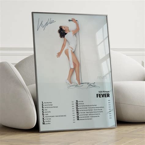 Kylie Minogue Fever Album Cover Poster Wall Art, Kylie Minogue, Fever ...