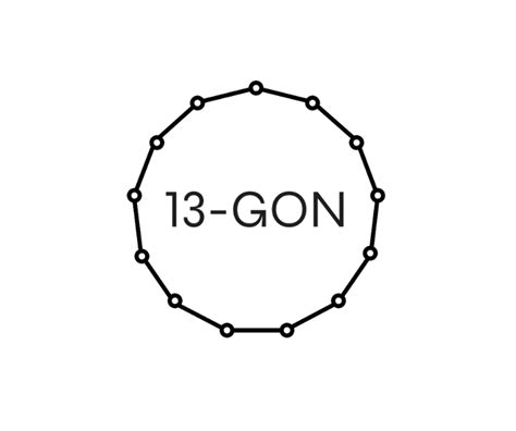 What is the size of the exterior and interior angle of a regular 13-sided polygon? - MES