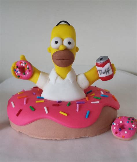 Homer Simpson cake topper - Decorated Cake by Jenn - CakesDecor