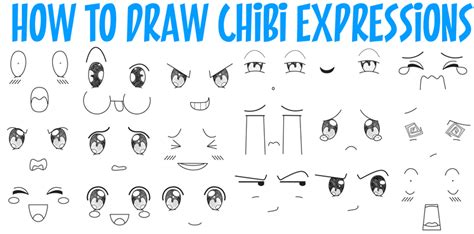 How to Draw Chibi Emotions and Expressions in Easy Step by Step Drawing Tutorial for Beginners ...