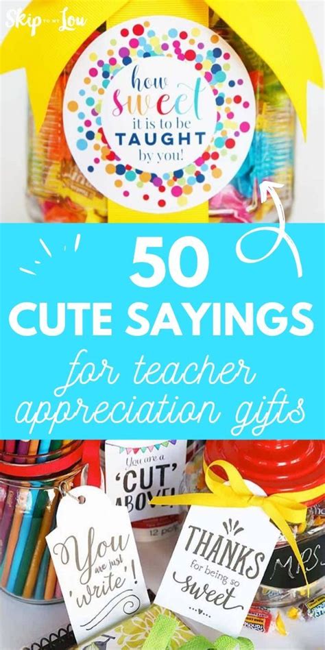 Cute Saying for Teacher Appreciation | Teacher appreciation, Cute ...