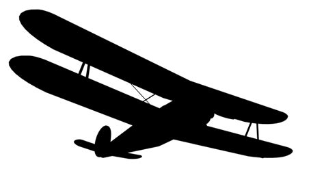 Free biplane silhouette Stock Photo - FreeImages.com