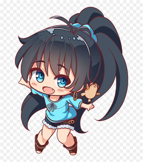 Kawaii Cute Chibi Girl, HD Png Download - vhv