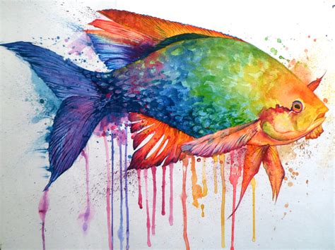 Colourful fish by lushinnickii on DeviantArt