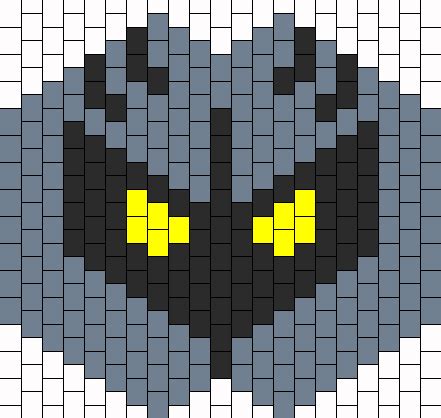 Meta Knight Mask Bead Pattern | Peyote Bead Patterns | Misc Bead Patterns