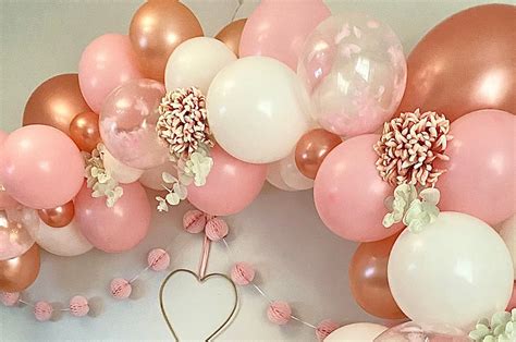 Pink Rose Gold Balloon Arch Garland Birthday Baby Celebration | Etsy