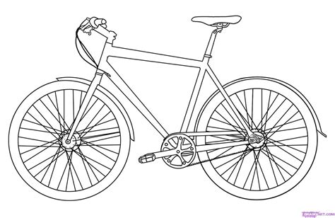 sketch of a bike - Clip Art Library