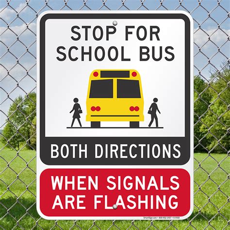 Stop For School Bus Sign, SKU: K-4418