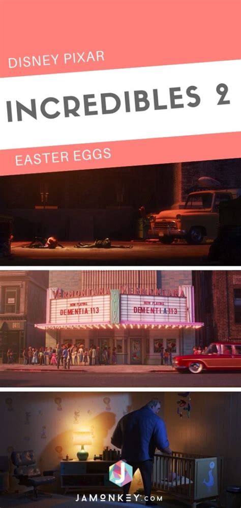 All of Disney Pixar Incredibles 2 Easter Eggs - JaMonkey