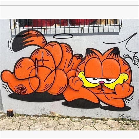 Graffiti • Characters • Murals on Instagram: “Garfield graff! 🐱 ...