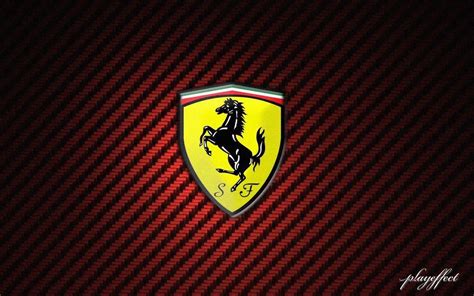 Ferrari Logo Wallpaper Black