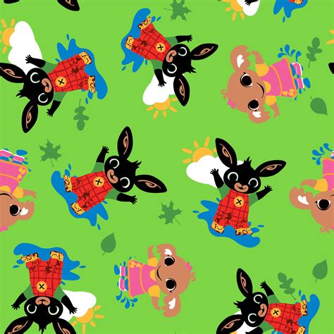 Bing Bunny Plush Soft Toys Teddy Flop Sula Coco Amma Padget Seamless Pattern, Pattern for ...