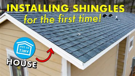 ROOFING THE TINY HOUSE & SHINGLES INSTALLATION // Not So Tiny House Build Part 10 - Home ...