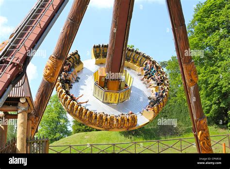 Fairground ride at West Midlands Safari Park, Worcestershire, England ...