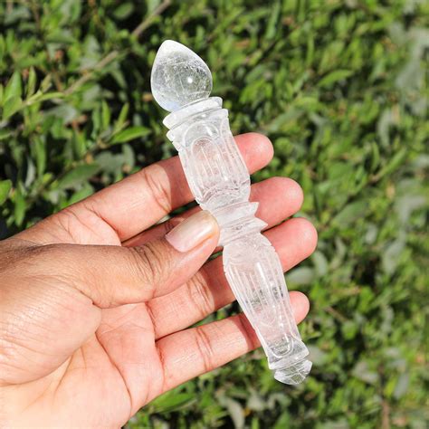 Natural Clear Crystal Wands for Reiki Massage Crystal Wands | Etsy