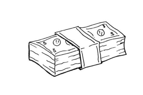 How To Draw A Stack Of Money