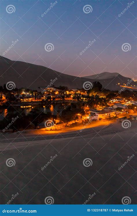 Desert oasis Huacachina stock image. Image of summer - 132318787