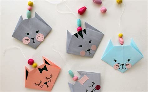 How to Make an Easy Origami Cat - Fun Crafts Kids