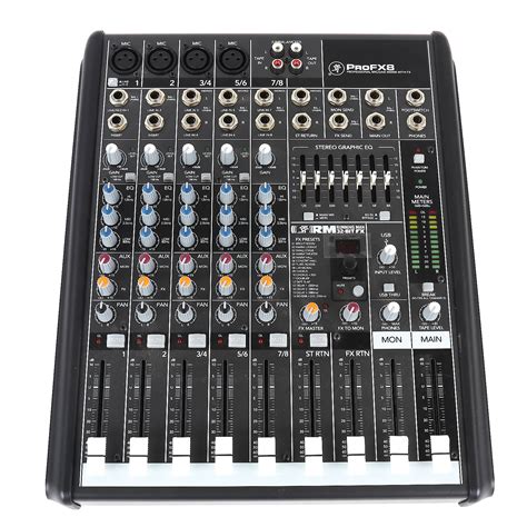 Mackie ProFX8 8-Channel Effects Mixer | Reverb