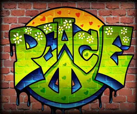 How to Draw Peace | Peace sign art, Peace art, Graffiti drawing