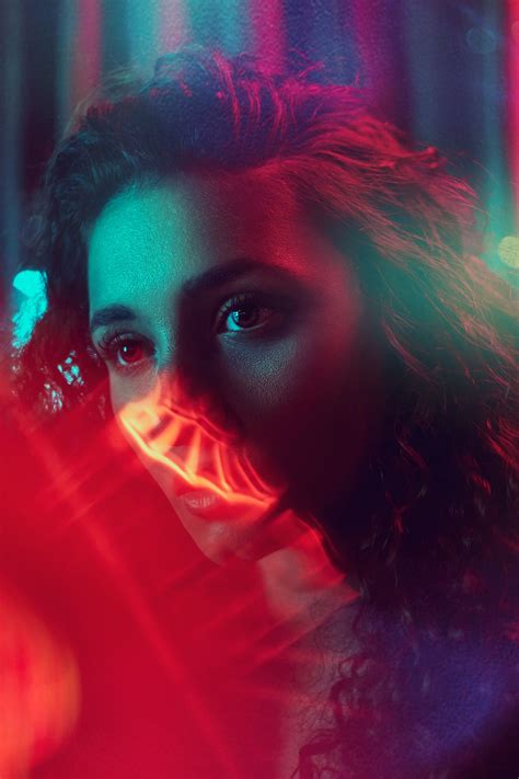 Neon Light Portrait on Behance | Neon lights photography, Light photography, Neon photoshoot