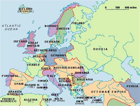 World War 1 Map Europe - Ronna Chrystel