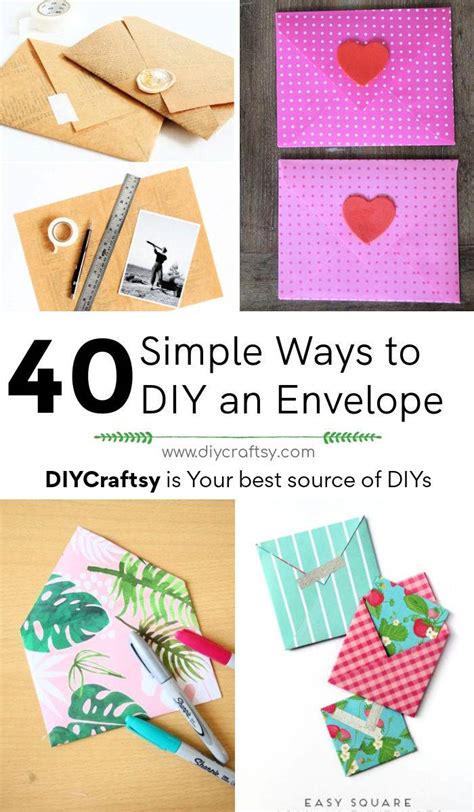 40 Simple Ways to DIY an Envelope ⋆ DIY Crafts