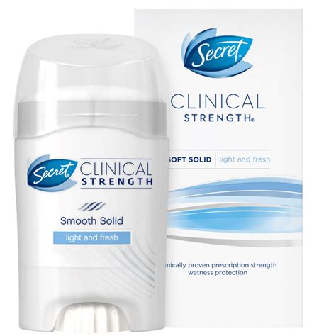 Secret® Clinical Strength Light and Fresh Soft Solid Deodorant Reviews 2020