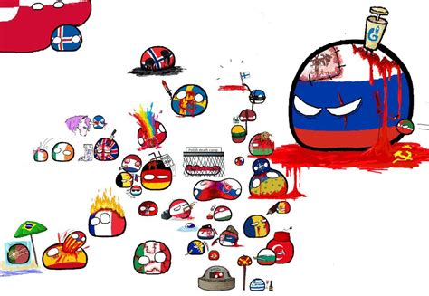 Mapa Europy Z Countryballs