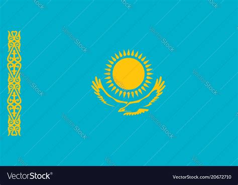 Flag of kazakhstan official colors and proportions