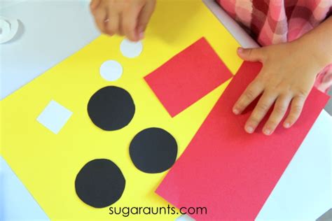 Fire Truck Craft Easy Shapes | The OT Toolbox