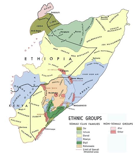 Somaliland Tribes Map