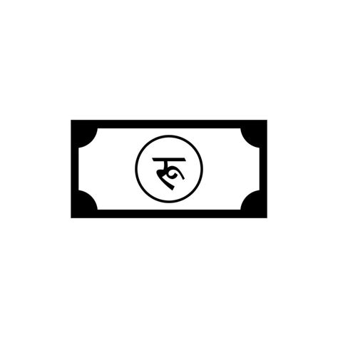 Nepal Currency Symbol, Nepalese Rupee Icon, NPR Sign. Vector ...