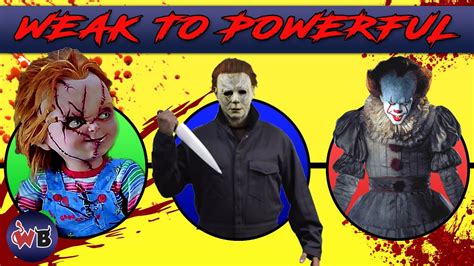 Slasher Movie Villains: Weak to Powerful 🔪🩸 - YouTube