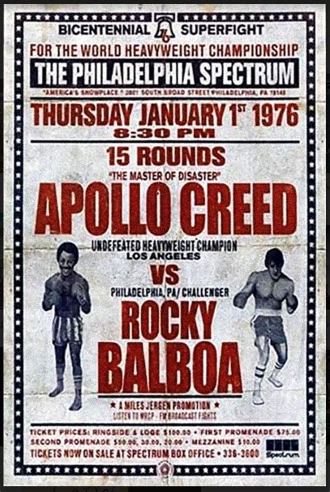 THE ORIGINAL Rocky Balboa vs Apollo Creed Poster 11x17 18x24in | #3856056904