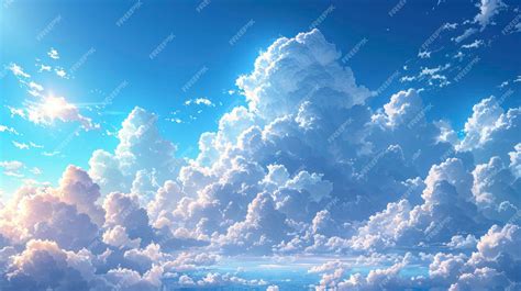 Premium Photo | Beautiful Clouds Blue Sky Background Nature Background Banner HD