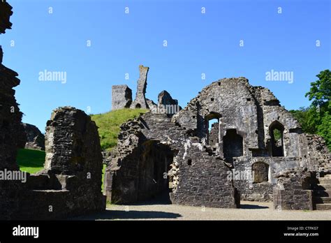 Okehampton Castle Ruins, Devon Stock Photo - Alamy