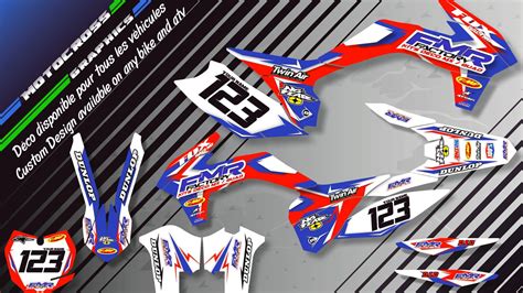 Custom dirt bike Graphics kit "Fmr Factory CA13A" | custom-graphics-mx