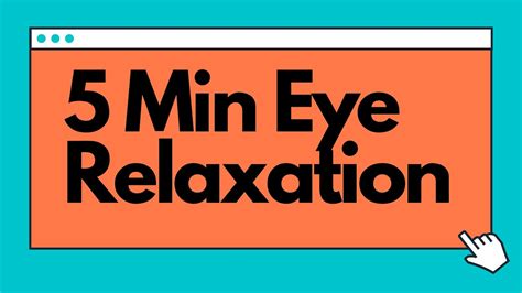 Simple Eye Movements for Relaxing the Eyes - YouTube