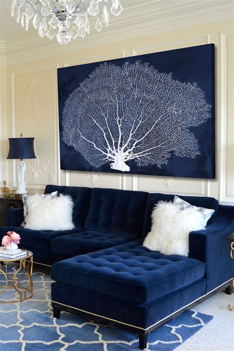 Navy Blue Living Room Decorating Ideas | Cabinets Matttroy