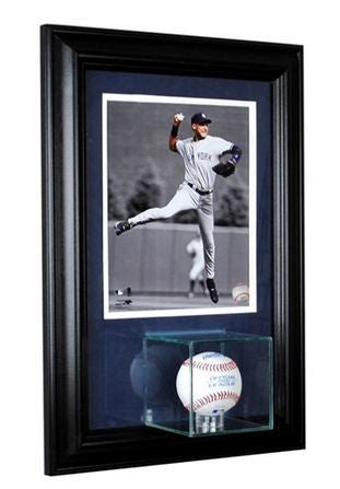 Wall Mounted Single Baseball Display Case and 8x10 Photo — Game Day ...