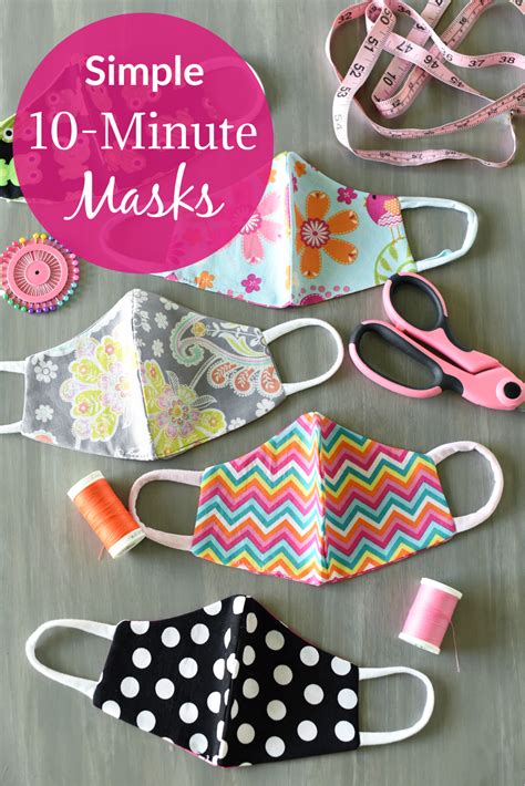 Simple Face Mask Pattern that is easy to make and comfortable to wear ...