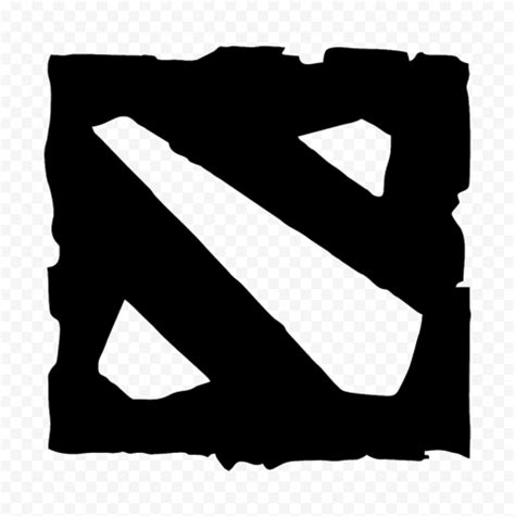 HD Dota 2 Official Black Logo Symbol PNG | Citypng