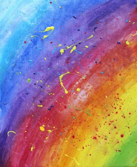 rainbow painting | Rainbow painting, Abstract painting diy, Painting