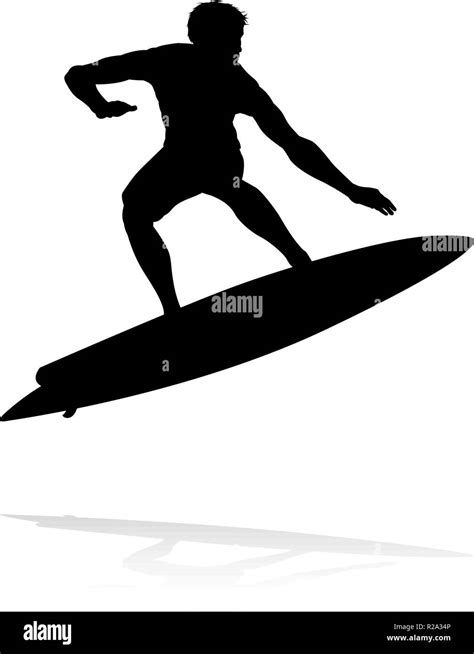 Surfer silhouette hi-res stock photography and images - Alamy