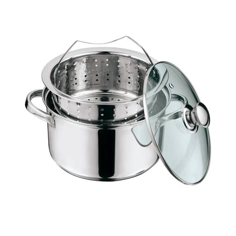 Mainstays Stainless Steel 4 Quart Steamer Pot with Steamer Insert and ...