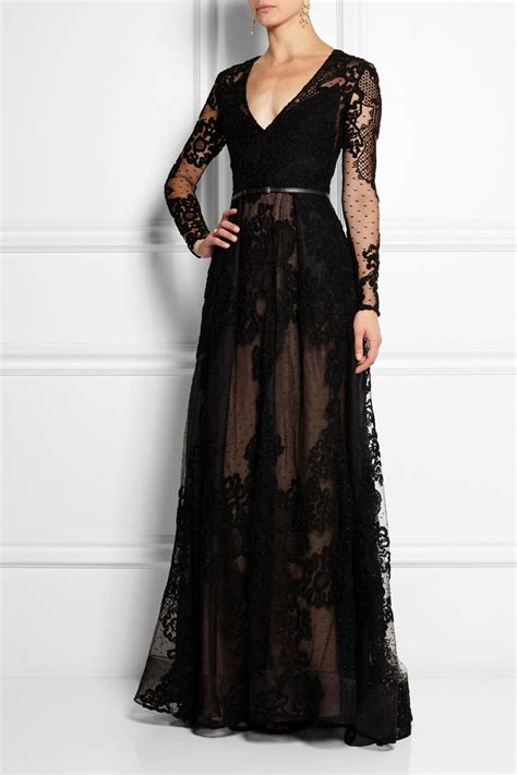 [6+] Long Black Lace Dresses | @Women Dresses