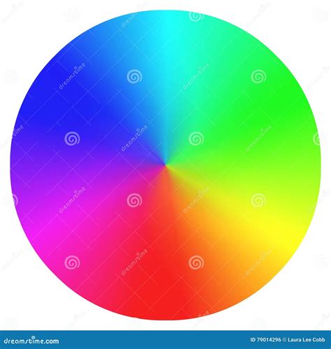 Rainbow color wheel stock illustration. Illustration of contrast - 79014296