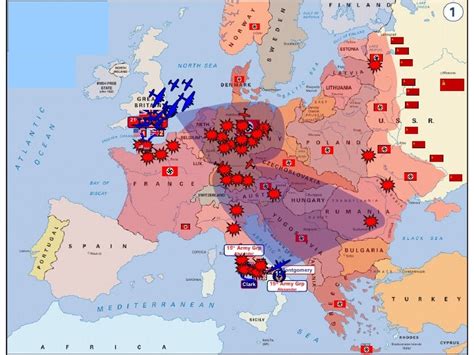 Map of World War II