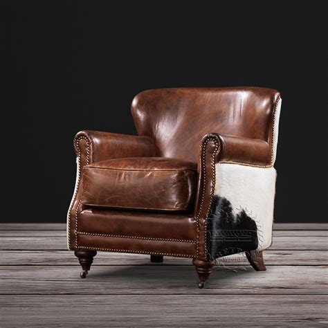 Single Leather Sofa Chair | Baci Living Room